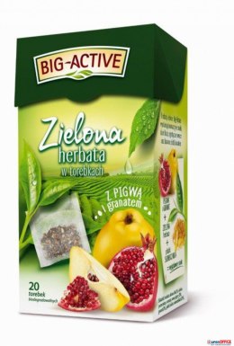 Herbata BIG-ACTIVE PIGWA-GRANAT zielona 20 kopert/34g Big-Active