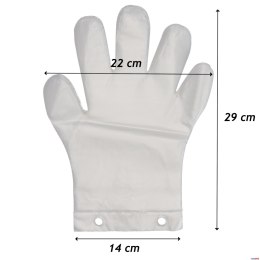 Rękawice foliowe jednorazowe uniwersalne ZRYWKI (100op po 100 sztuk) 2 otwory Noname