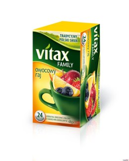 Herbata VITAX FAMILY Owocowy Raj (24 saszetek) 48g bez zawieszki Vitax