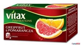 Herbata VITAX INSPIRATIONS GREJPFUT&POMARAŃCZA 20t*2g zawieszka Vitax