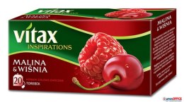 Herbata VITAX INSPIRATIONS MALINA&WIŚNIA 20t*2g zawieszka Vitax