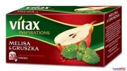 Herbata VITAX INSPIRATIONS Melisa&Gruszka (20 saszetek) 40g zawieszka Vitax