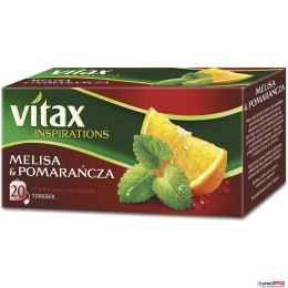 Herbata VITAX INSPIRATIONS Melisa&pomarańcza (20 saszetek) 33g zawieszka Vitax