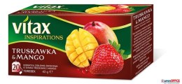Herbata VITAX INSPIRATIONS TRUSKAWKA I MANGO 20t*2g zawieszka Vitax