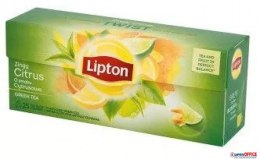 Herbata LIPTON GREEN CITRUS 25 torebek zielona Lipton