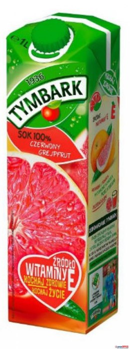 Nektar TYMBARK z czerwony grejpfrut 100% 1L KARTON Tymbark