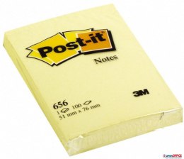 Bloczek samoprzylepny POST-IT_ (656), 51x76mm, 1x100 kart., żółty Post-It 3M