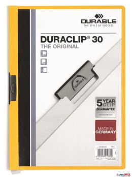 Skoroszyt DURABLE DURACLIP Original 30 żółty 2200-04 Durable