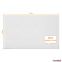 Szklana tablica Nobo Impression Pro z zaokrąglonymi rogami 1900x1000mm, lśniąca biel 1905193 Nobo