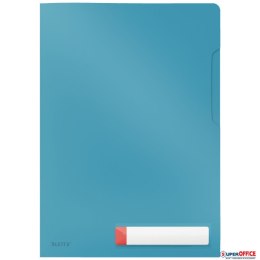 Folder A4 z kieszonką na etykietę Leitz Cosy, niebieska 47080061 Leitz