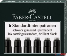 Naboje krótkie FC185507(6)czarne FABER CASTEL Faber-Castell