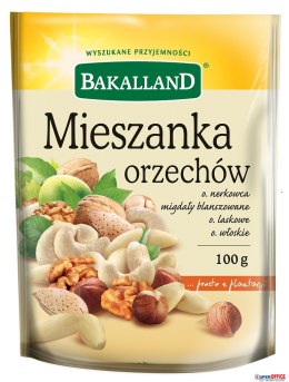 Mieszanka orzechów 100g BAKALLAND Noname