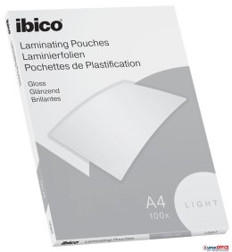 Folia do laminacji IBICO, A4, 80mic., przezroczysta, połysk, 100 szt., LIGHT 627308 GBC