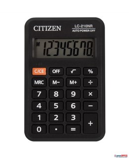 Kalkulator kieszonkowy CITIZEN LC210NR, 8-cyfrowy, 98x64mm, czarny CITIZEN