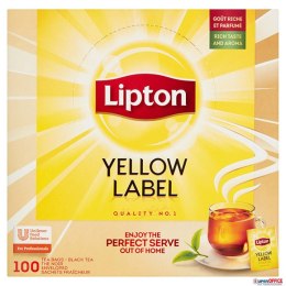 Herbata LIPTON Yellow Label (100 kopert fol.) czarna Lipton