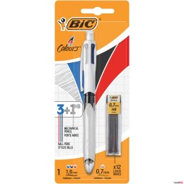 Długopis BIC 4 Colours 3+1 +Refill Blister 1+12szt, 942103 Bic