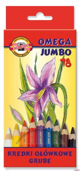 Kredki Omega Jumbo 3373-18 kolorów Koh-i-Noor (X) Koh-i-noor