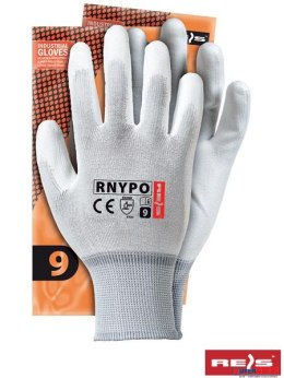 Rękawice powlekane białe rozmiar 5 RNYPO (X) Reis