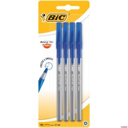 Długopis BIC Round Stic Exact niebieski Blister 4szt, 932857 Bic