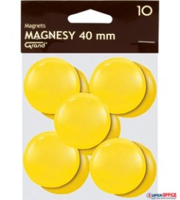 Magnes 40mm GRAND, żółty, 10 szt 130-1704 Grand