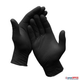 Rękawice nitrylowe L (100) czarne bezpudrowe 8%VAT J & J