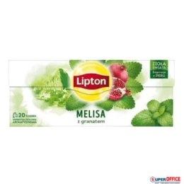 Herbata LIPTON MELISA Z GRANATEM 20t ziołowa Lipton