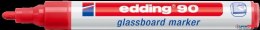 Marker do tablic szklanych czerwony Edding 90/002/CZ suchościeralny Edding