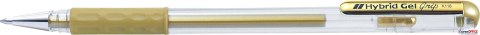 Długopis żelowy 0,8mm złoty K118-X PENTEL - HYBRID GEL GRIP Pentel