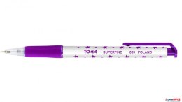 Długopis AUTOMAT SUPERFINE z supercienką końcówką, 0,5mm fioletowy TO-069 Toma Toma