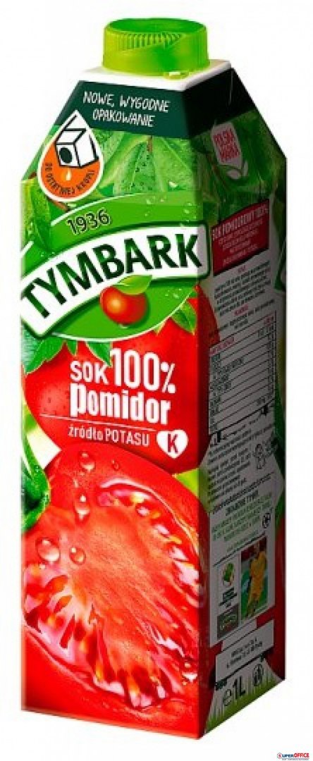 Sok TYMBARK pomidorowy 1L KARTON Tymbark