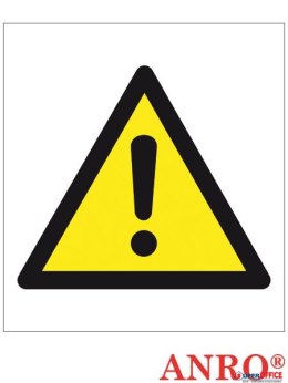 Naklejka/znak OGÓLNY ZNAK OSTRZEGAWCZY ZZ-156CH 200x200 Oznakowanie substancji chemicznych Ogólny znak ostrzeżenia przed niebezp Reis