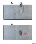 Segregator A4 50mm czarny CLICK&GO (oprawa+mechanizm, zestaw do samodzielnego złożenia) Open