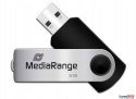 Pamięć Pendrive MediaRange 32GB USB 2.0, obracany, srebrno-czarny, MR911 Kingston