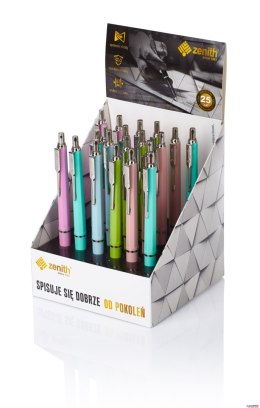 Długopis automatyczny Zenith 7 Pastel - display 20 sztuk mix kolorów, 4072010 Zenith