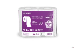 Papier toaletowy celuloza, 3 warstwy, biały, 30m - 270 listków (4szt) VELVET PROFESSIONAL Expert 4100835 Velvet