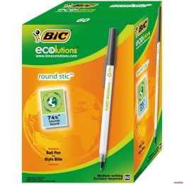 Długopis BIC Round Stic Ecolutions czarny, 8932392 Bic