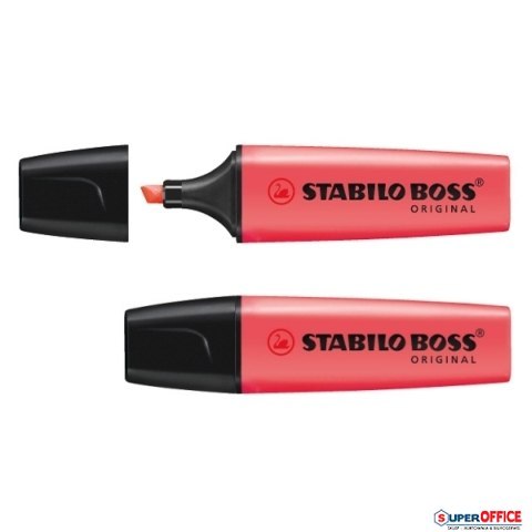 Zakreślacz STABILO BOSS fluorescencyjny czerwony 70/40 Stabilo