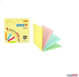 Bloczek STICKN MAGIC PAD 76x76mm pastel mix kolorów 21574 StickN