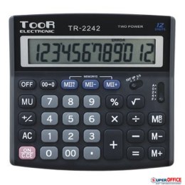 Kalkulator TOOR TR-2242, 12 pozycyjny, podwójna pamięć 120-1458 Toor