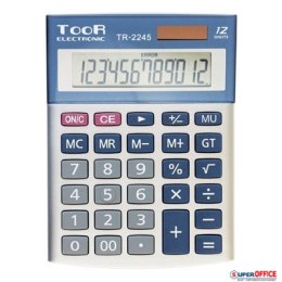 Kalkulator TOOR TR-2245, 12 pozycyjny, podwójne zasilanie 120-1424 Toor