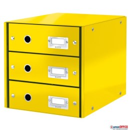 Pojemnik z 3 szufladami Leitz C&S, żółty 60480016 (X) Leitz