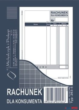 263-5 Rachunek dla konsumenta A6 offset MICHALCZYK&PROKOP (X) Michalczyk i Prokop