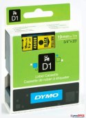 Taśma DYMO D1 - 19 mm x 7 m, czarny / żółty S0720880 do drukarek etykiet Dymo