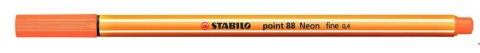 Cienkopis STABILO point 88/054 neonowy pomarańczowy Stabilo