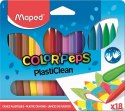 Kredki plastikowe Colorpeps 18 kolorów 862012 MAPED (X) Maped