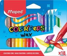 Kredki COLORPEPS świecowe 18 kolorów 861012 MAPED Maped
