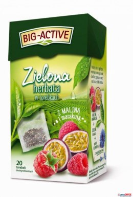 Herbata BIG-ACTIVE MALINA-MARAKUJA zielona kopert/30g Big-Active