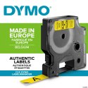 Taśma DYMO D1 - 12 mm x 7 m, czarny / żółty S0720580 do drukarek etykiet Dymo
