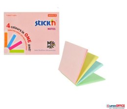 Bloczek STICKN MAGIC PAD 76x101mm pastele mix kolorów 21575 StickN