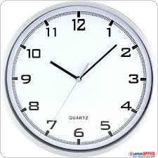 Zegar ścienny plastikowy 25,5 cm, biały z białą tarczą MPM E01.2478.00.A MPM Quality